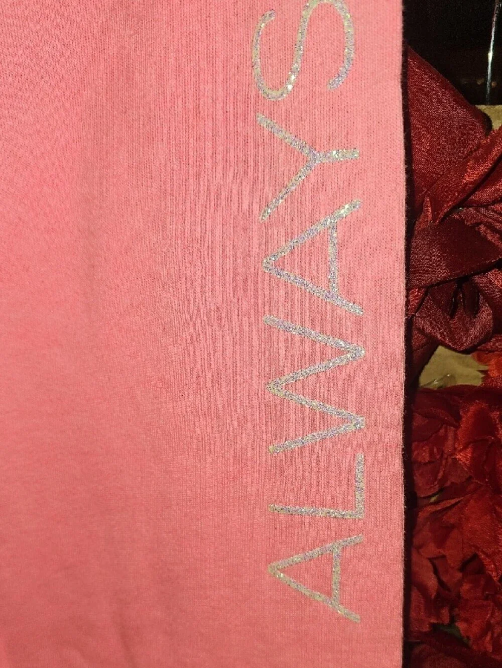 Justice Pink Sweatpants with Glitter 